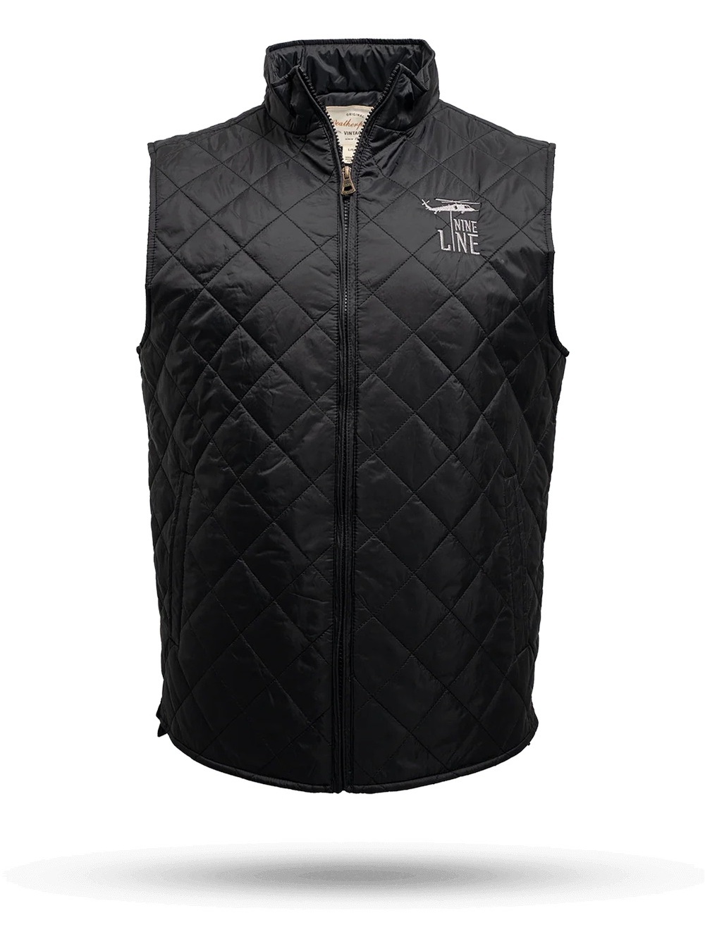 Nine Line MEN'S DIAMOND QUILTED VEST WITH DROPLINE
 LOGO
